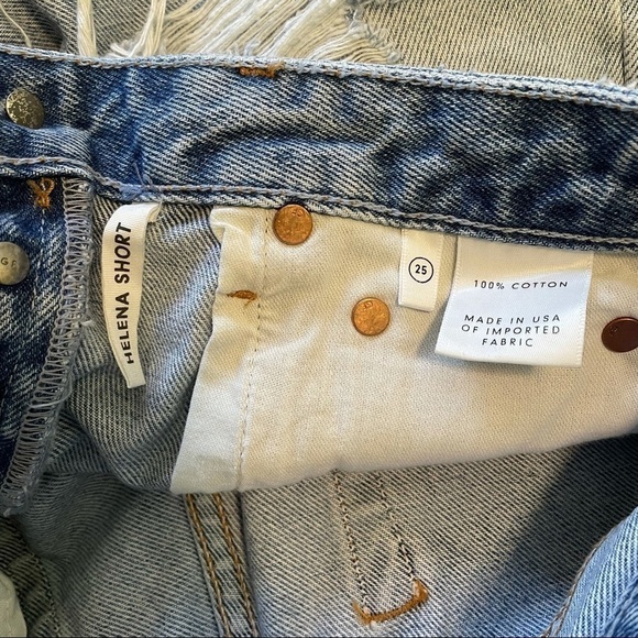 GRLFRND NWT Helena Light Wash Jean Shorts 25 - Picture 7 of 9